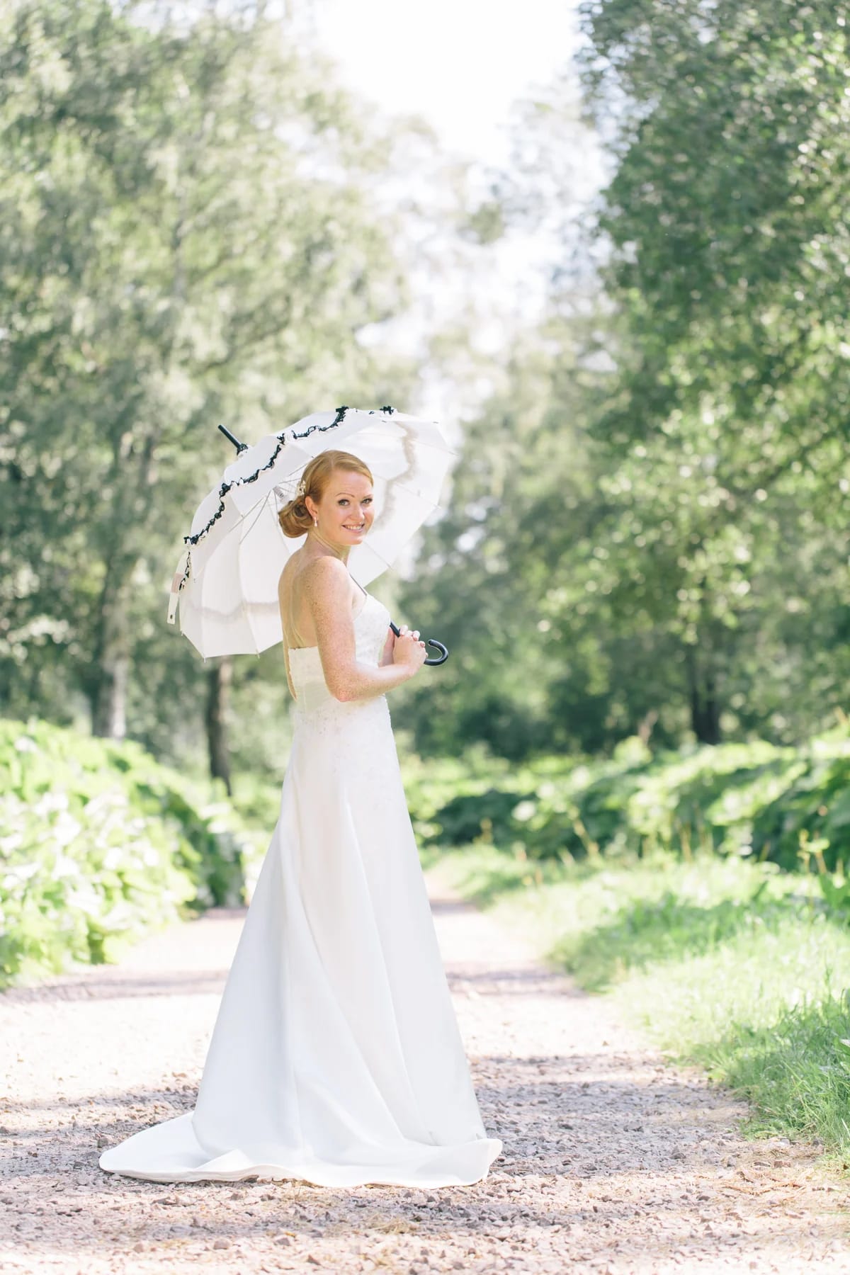 Bröllopsporträtt utomhus