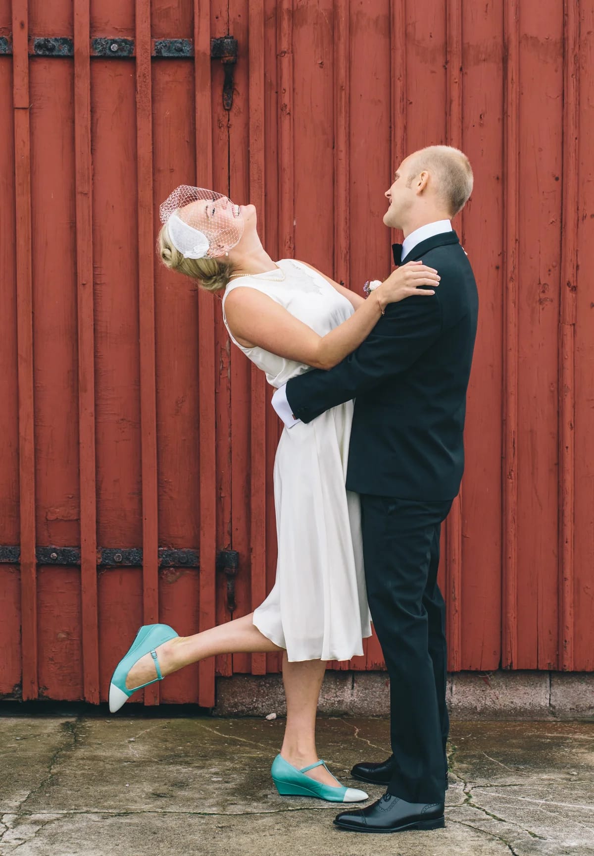 Kreativ bröllopsbild