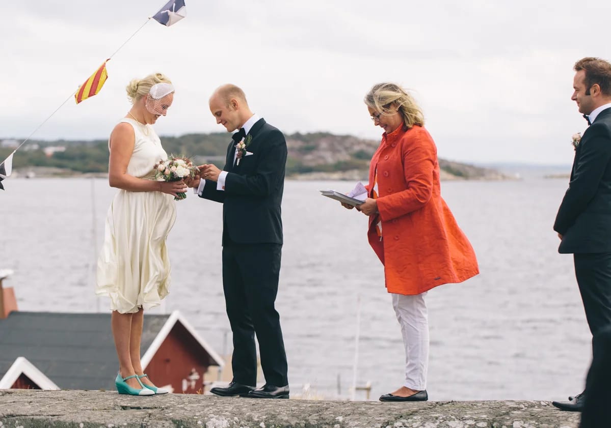 Bröllopsfotografering kyrka