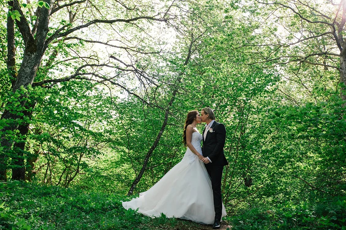 Ingrid och Tobias romantisk