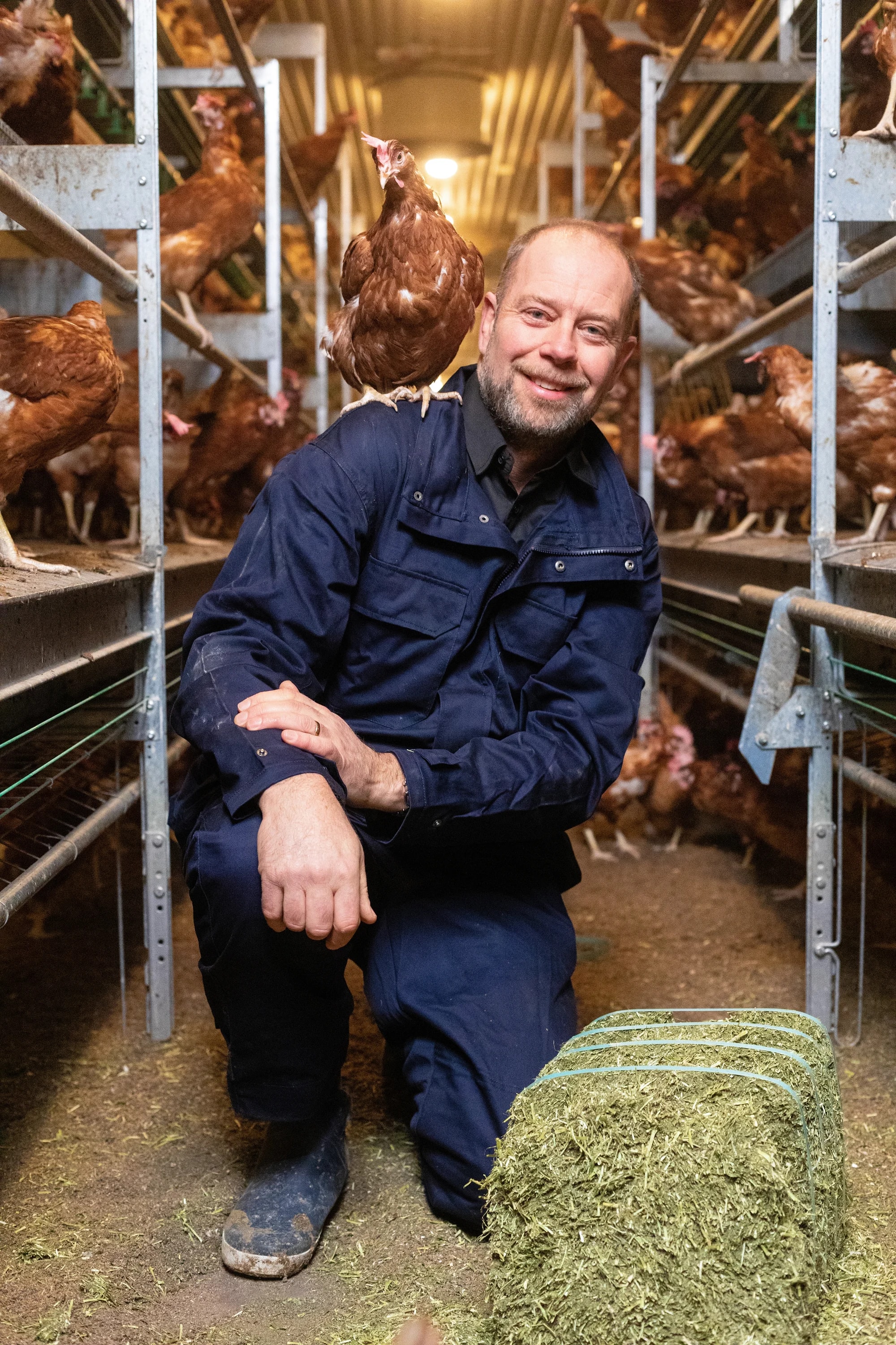 Personalfotografering på plats hos lantbruksföretag